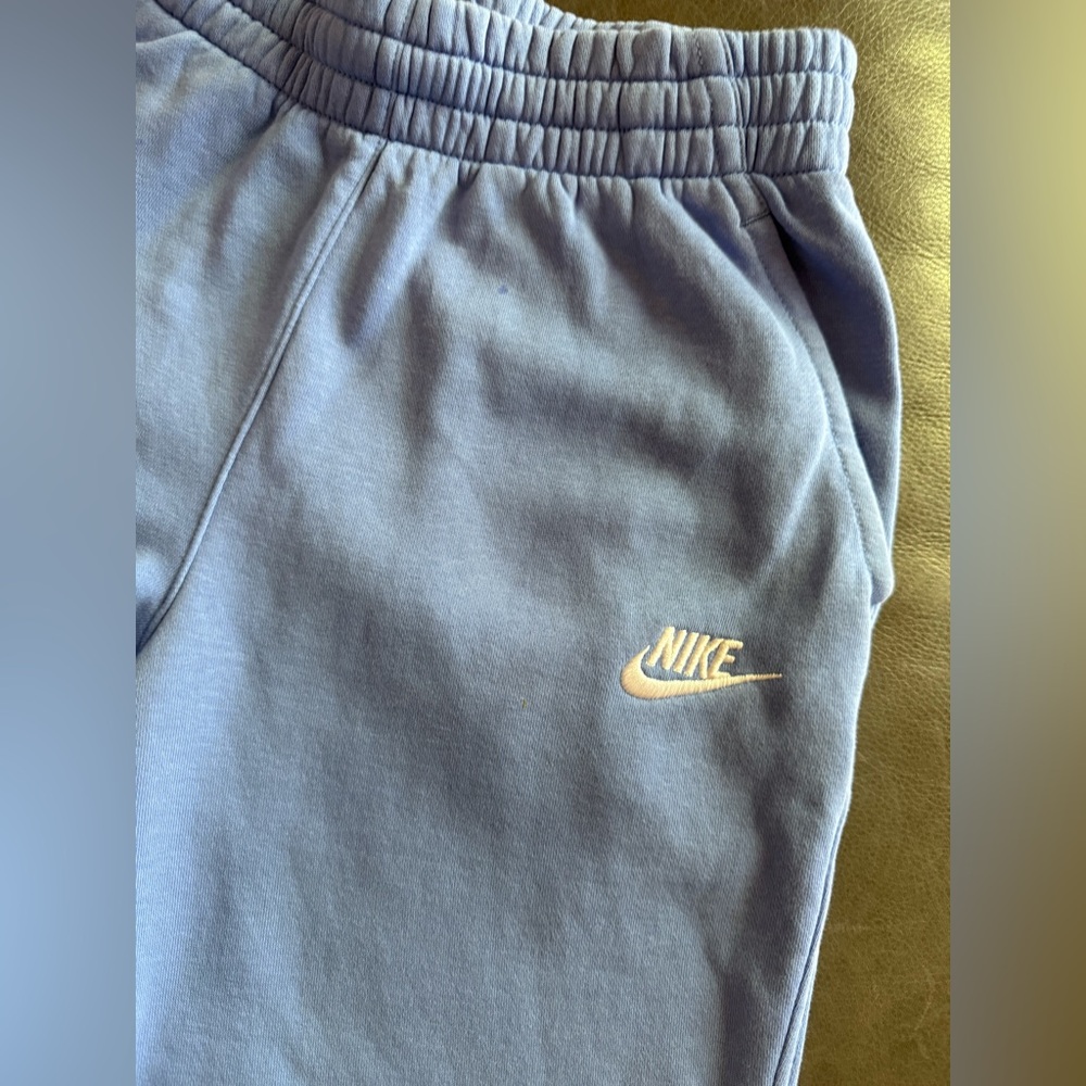 Nike Kids Light Blue Purple Fleece Jogger Pants